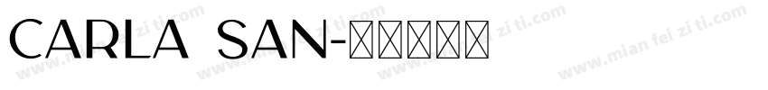 Carla san字体转换